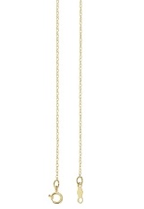 beautiful solid yellow gold rope childrens necklace